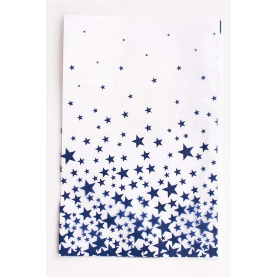 Bolsas de regalo transparente med. estrellas azules Bolsas de regalo transparente med. estrellas azules