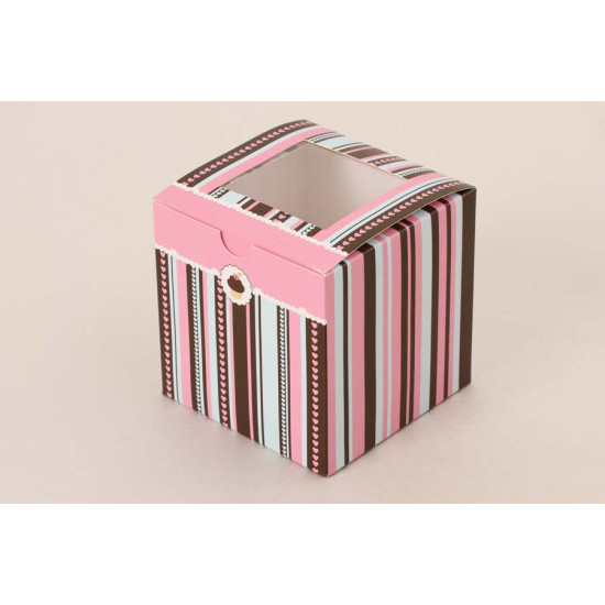 Paquete de 10 cajas de regalo para 1 ponquecito cupcake carlotina Paquete de 10 cajas de regalo para 1 ponquecito cupcake carlotina