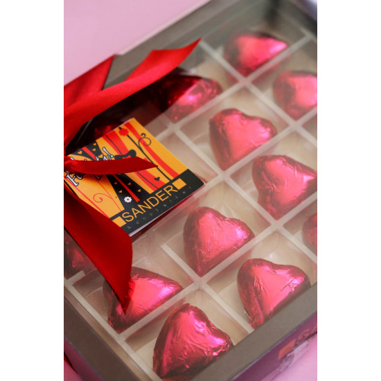 Caja 16 Bombones corazón de Sander Chocolatier Caja 16 Bombones corazón de Sander Chocolatier