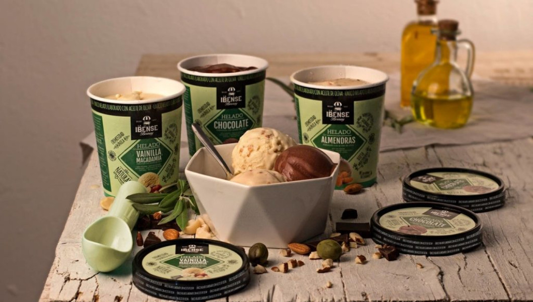 Un helado a base de aceite de oliva Un helado a base de aceite de oliva