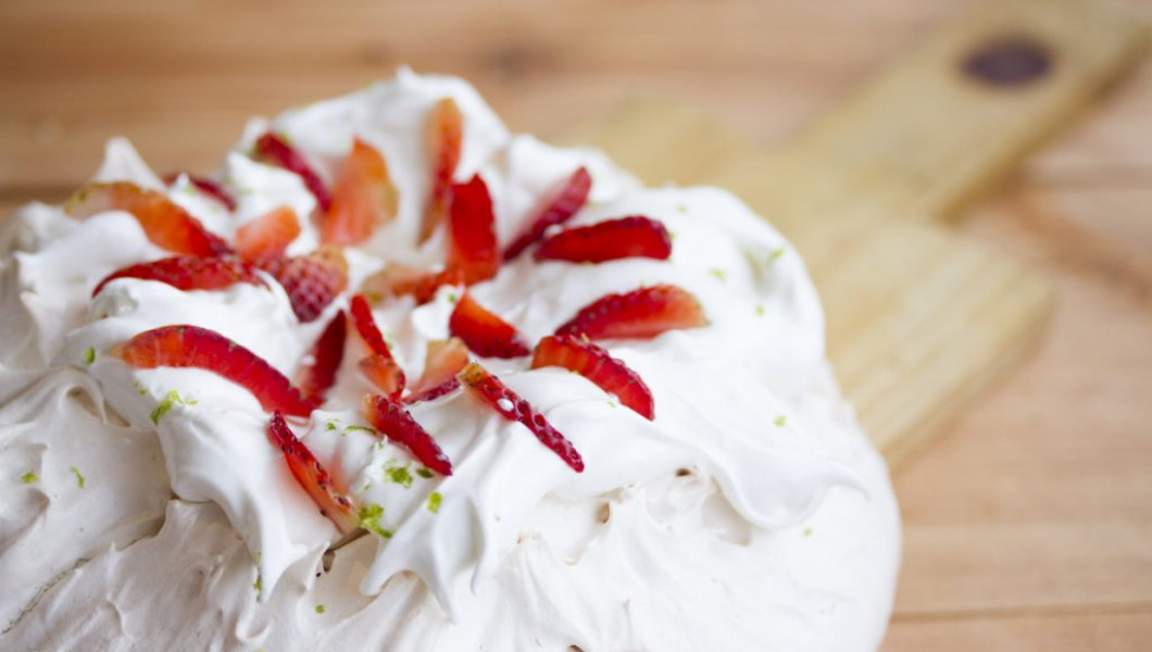 Pavlova de fresas Pavlova de fresas
