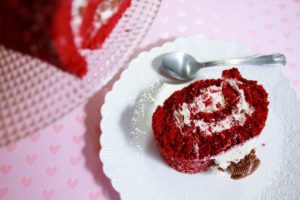 Brazo gitano red velvet con crema de Oreo